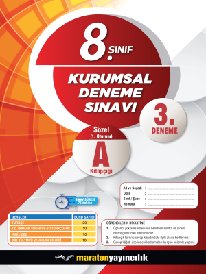8. Sınıf Kurumsal Deneme 3 - Sözel
