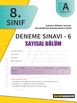 8. Sınıf Kurumsal Deneme 6 - Sayısal